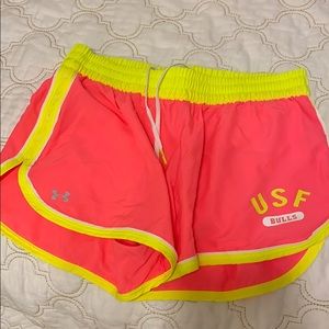 USF Under Armour Short Pink Yellow